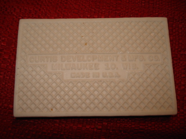 Ceramic Tile Curtis Development & MFG. CO. Address House Number 2 3/16″ x 3.5″
