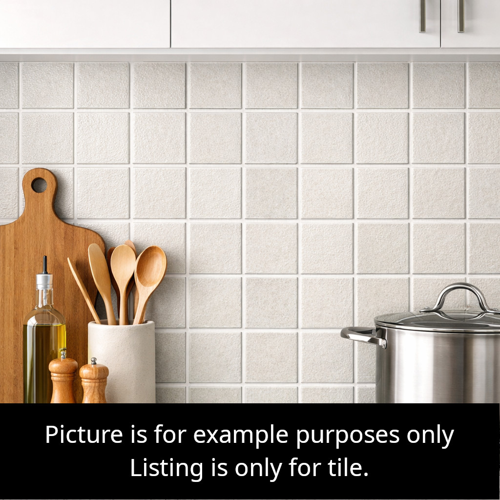 Off-White Textured Wall Tile Ceramic 4×4 Border Wall Remodel C# I25 10 SQFT