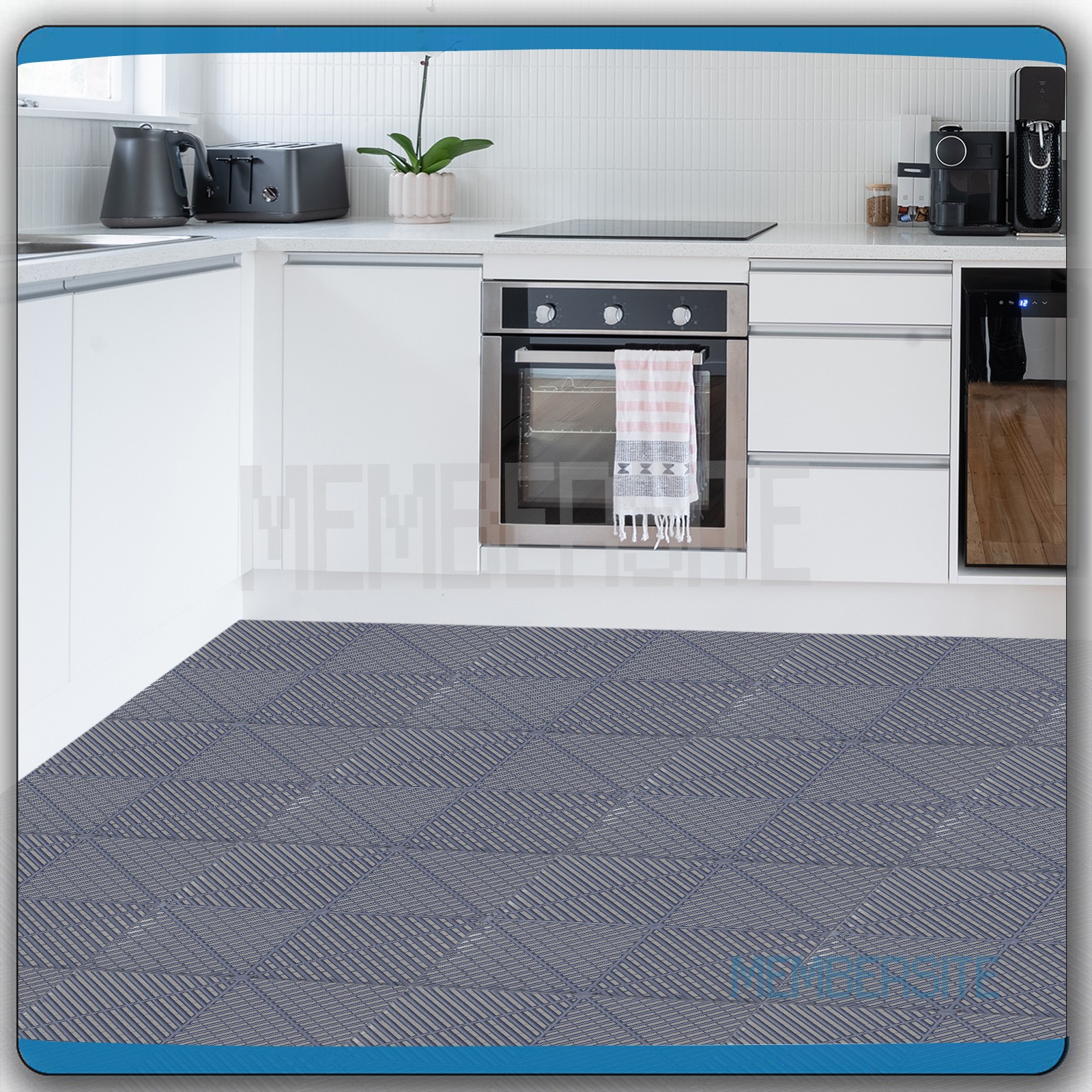 25 Packs Interlocking Garage Floor Tiles 15.75” x 15.75” Vented Water Drainage