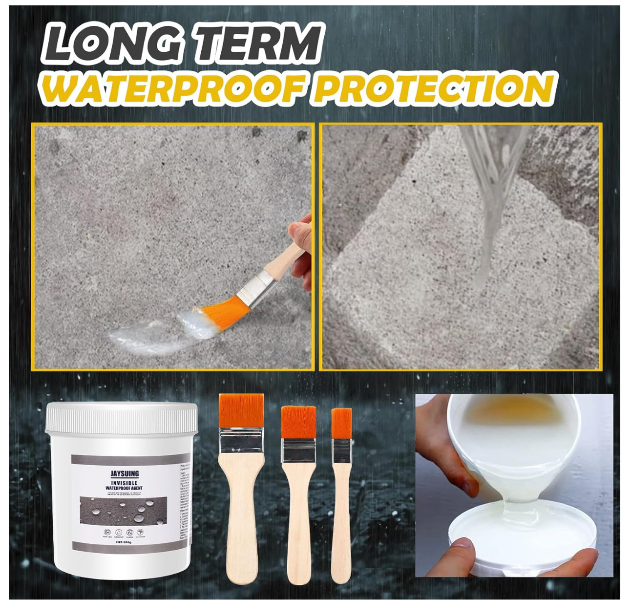JaySuing Invisible Waterproof Agent Transparent Insulating Sealant – 900 Grams