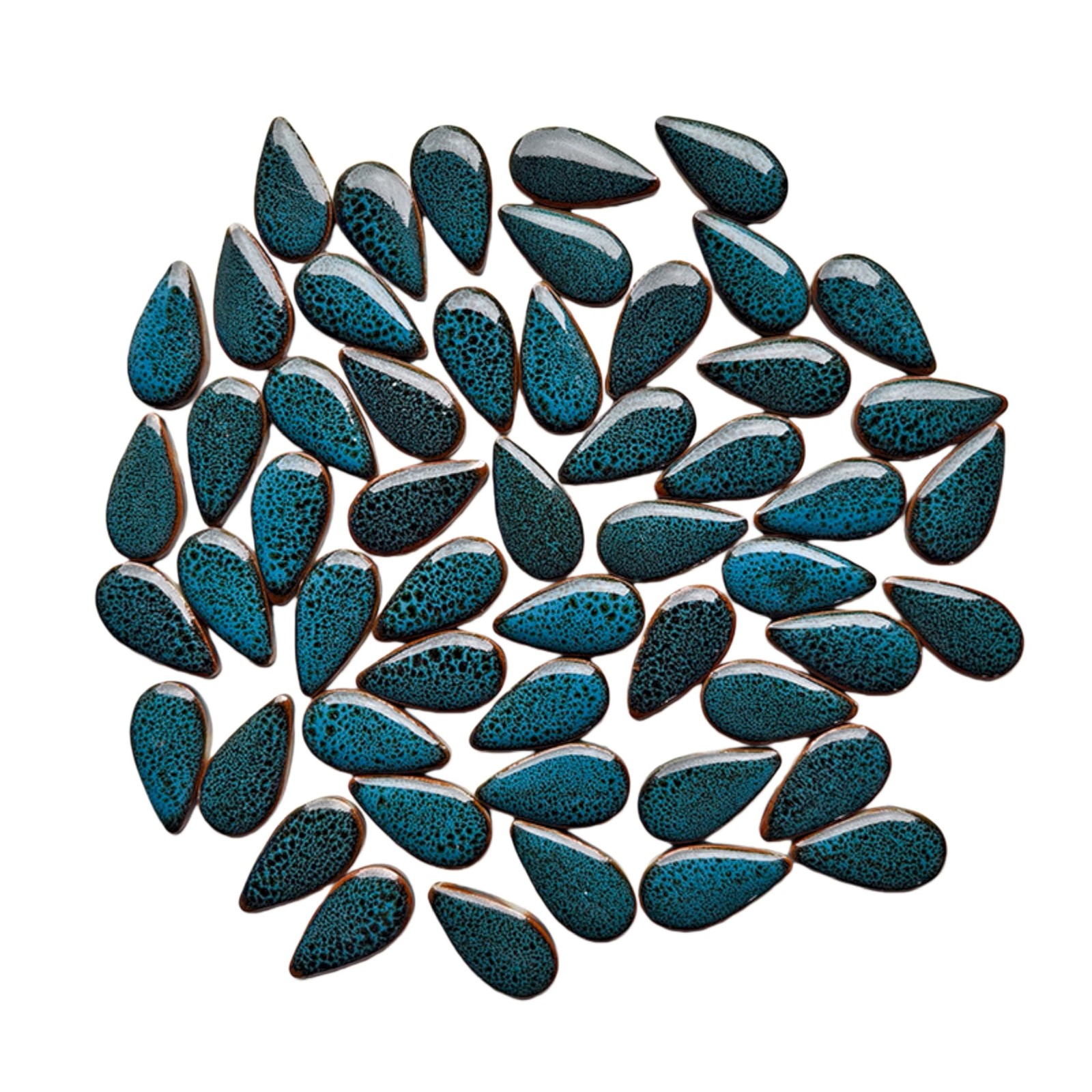 500g/1.1lb Raindrops Shape Ceramics Mosaic，Mosaic Pieces，Random Co