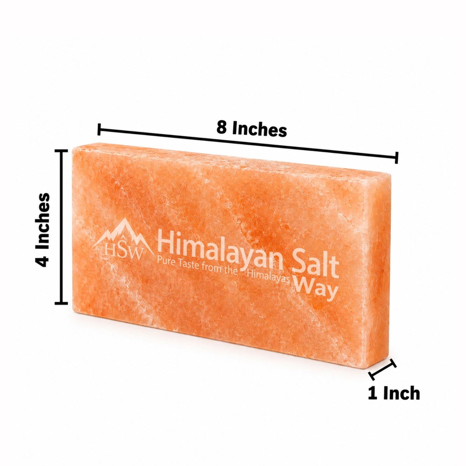 Himalayan Pink Salt Tiles 8″x4″x1″ Pack of 10 Natural Sauna Spa Therapy Bricks