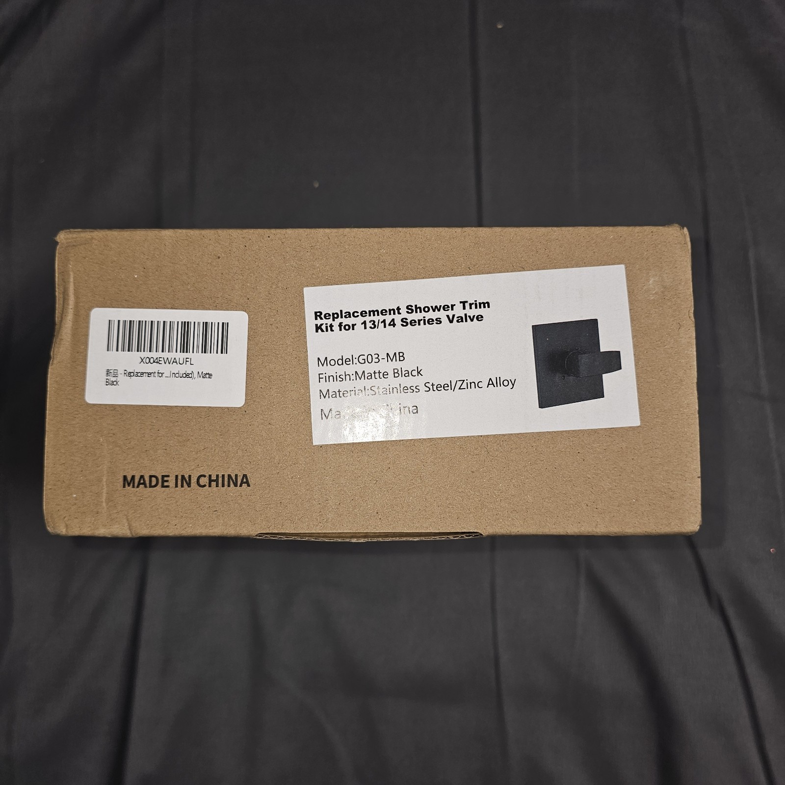 Replacement for Delta 13/14 Series Shower Valve Trim Kit, Black Matte