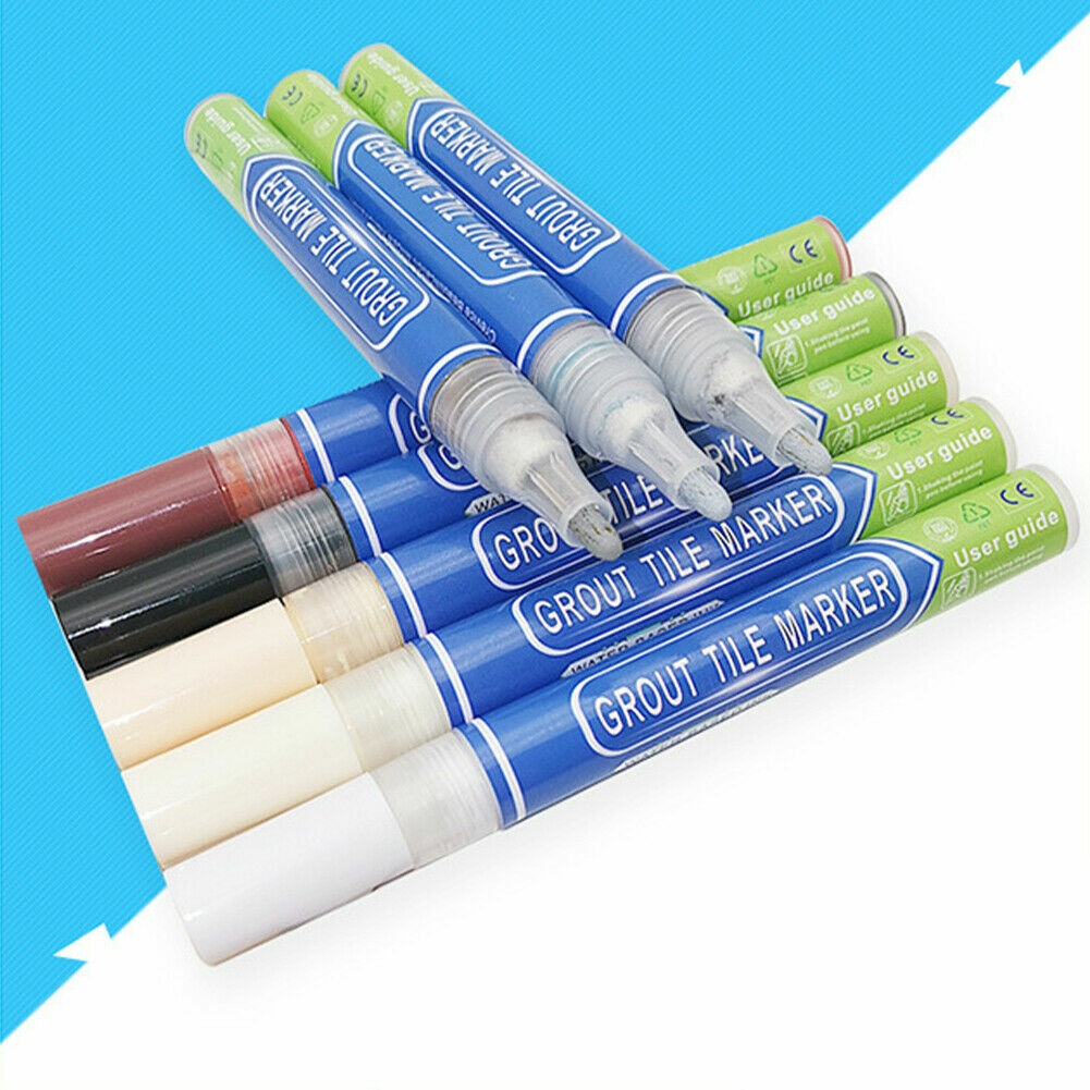 8 colours Waterproof Grout Pen Ideal to Restore the Look of Tile Grout Lines