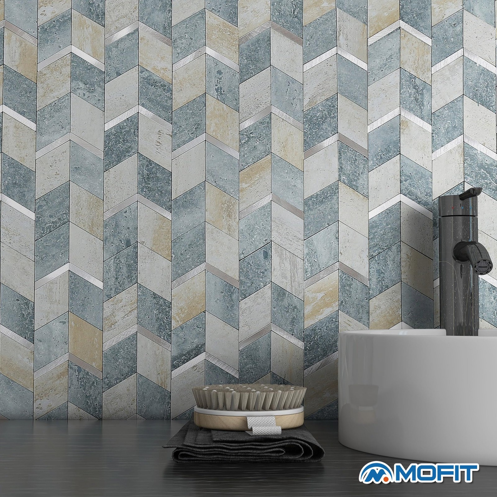 MOFIT Peel and Stick Backsplash for Kitchen,3D Wall Panel Peel and Stick Tile…