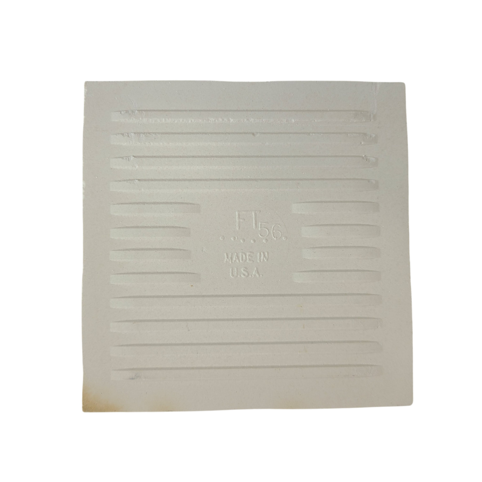 White Ceramic Florida Tile 4 3/8 in FT Subway Square Potters Touch Undulated