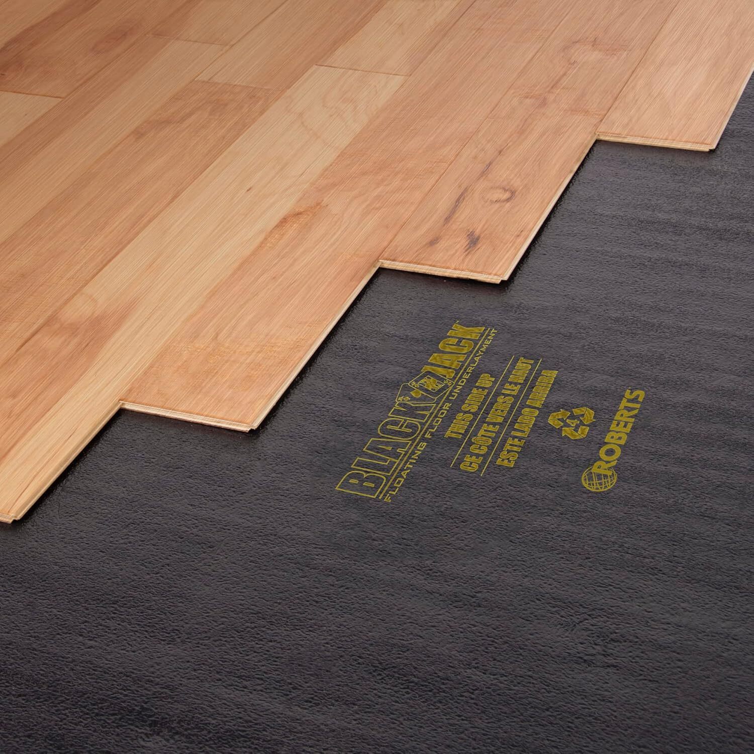 Black Jack Underlayment – 100 Sq. Ft. Roll – 43″ X 28′ X 2.5 Mm