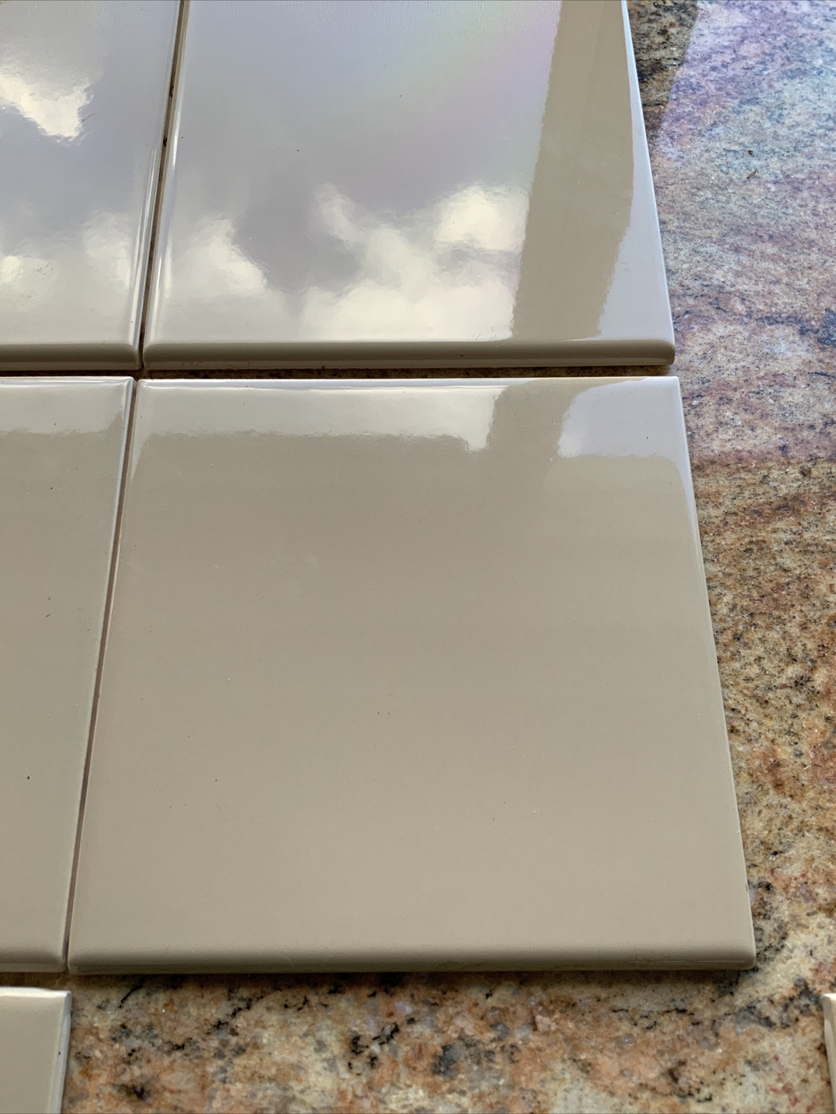 6″ X 6″ BULLNOSE COLOR CAMEL BRIGHT BY US CERAMIC TILE/ROCA TILE–PRICE PER PC