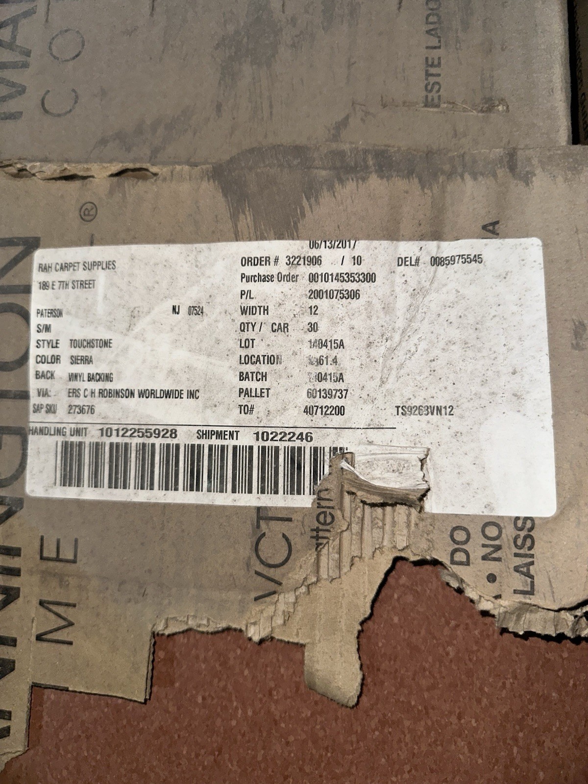 Mannington VCT Vinyl Floor Tile 12×12 Sierra Touchstone – NJ Pickup Only