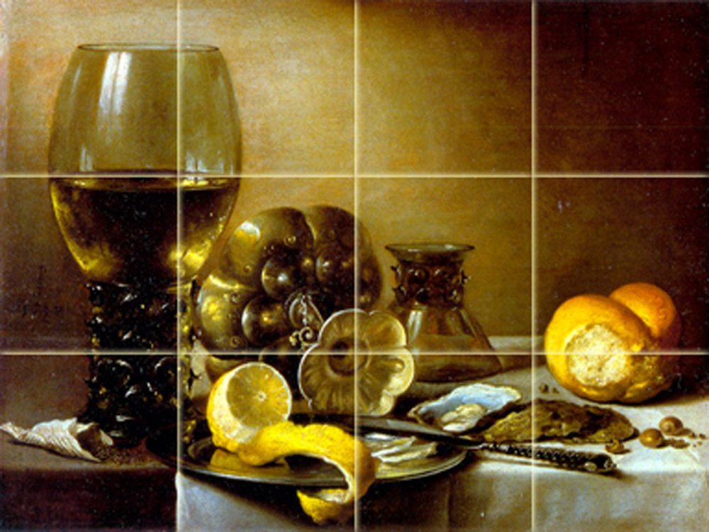 Art Ceramic Mural Wine Lemon Home Decor Tile #279
