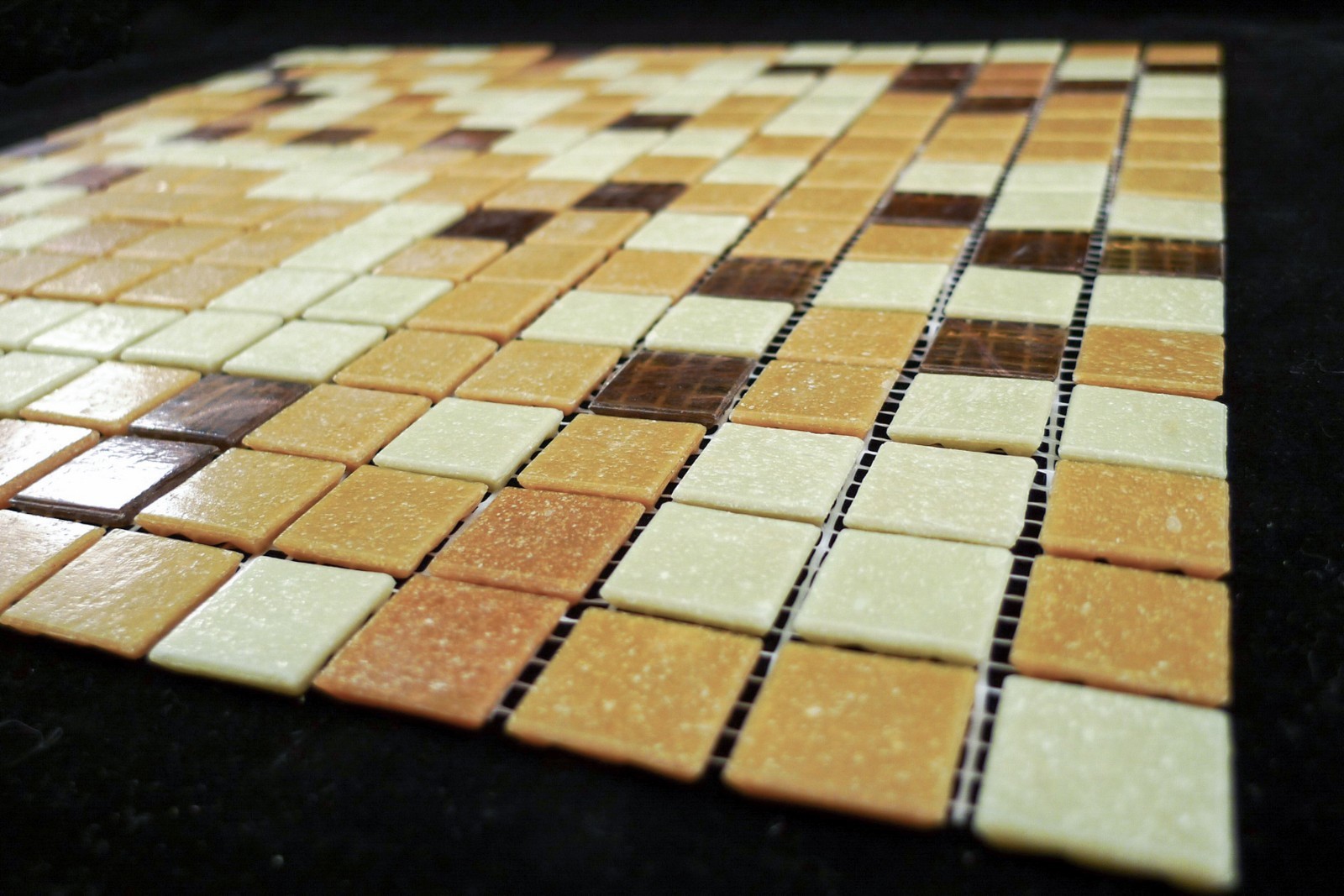 Mixed Autumn Color (Different shades of brown) Mosaic Glass Tile Kitchen & Bath