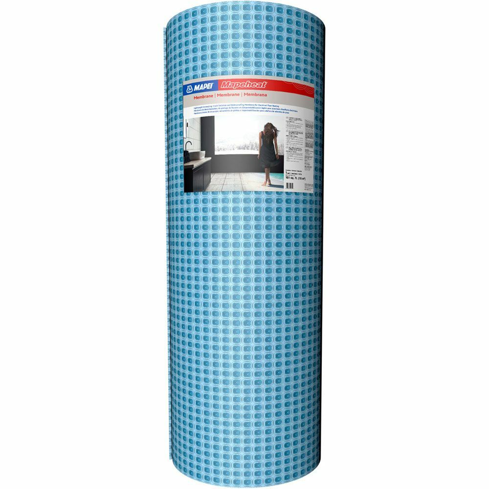 Mapei 2855915 Mapeheat Floor Heat Uncoupling Membrane Underlayment 161 Ft² Roll