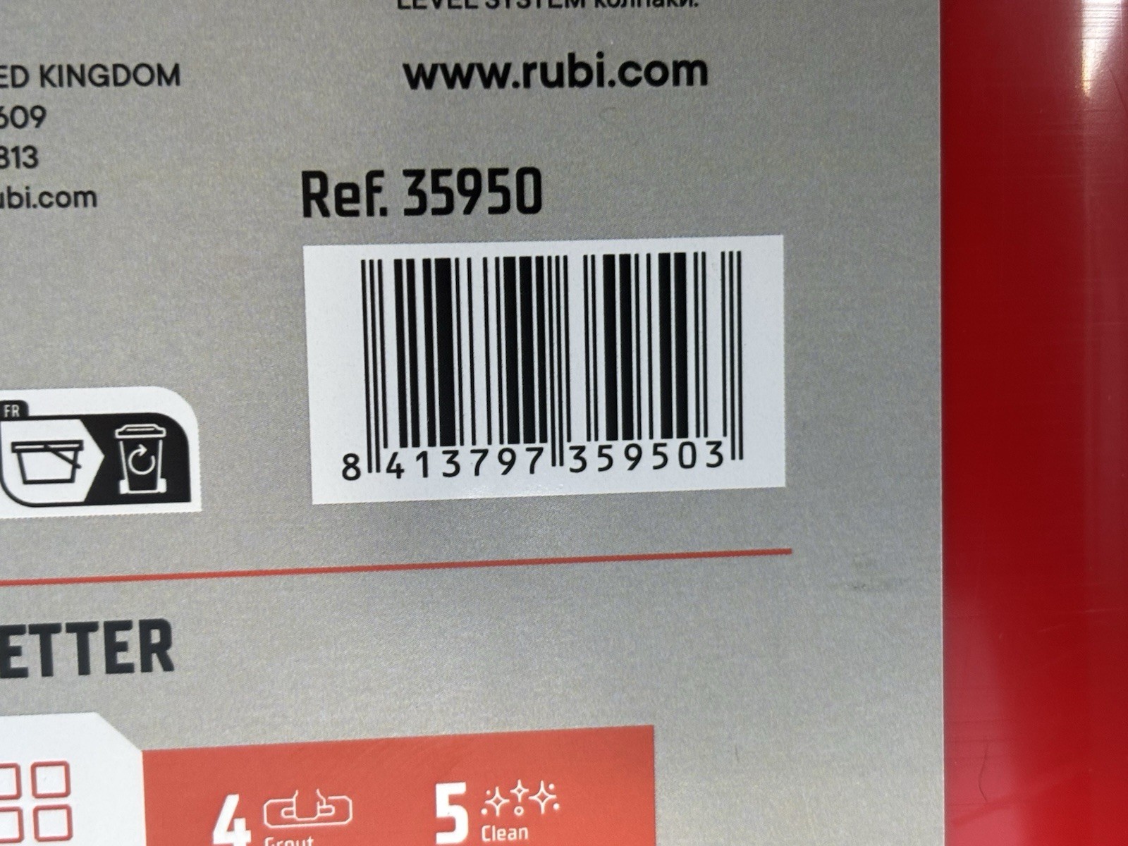 Rubi Cyclone Level System Caps Ref. 35950 Brand New Sealed