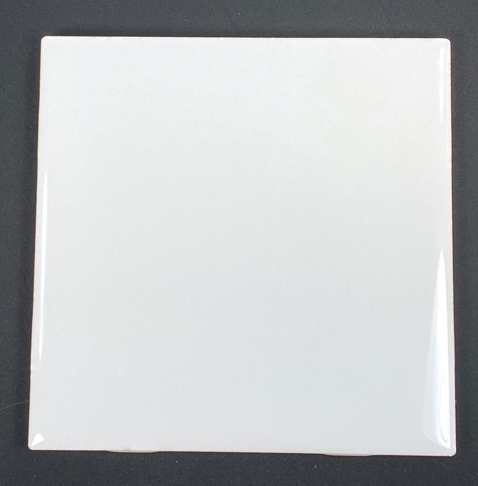 4 PIECES NEW Vintage American Olean Ceramic Wall Tile 4×4 Ice White (0025) Gloss