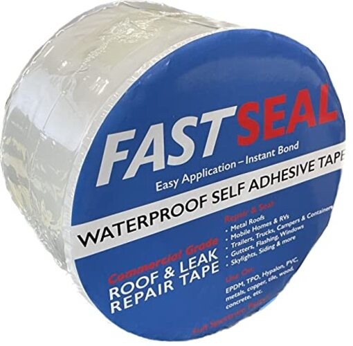 RV Roof Tape, 4″ x 50′ White, RV Sealant Tape for Camper Roof Repair, Trailer
