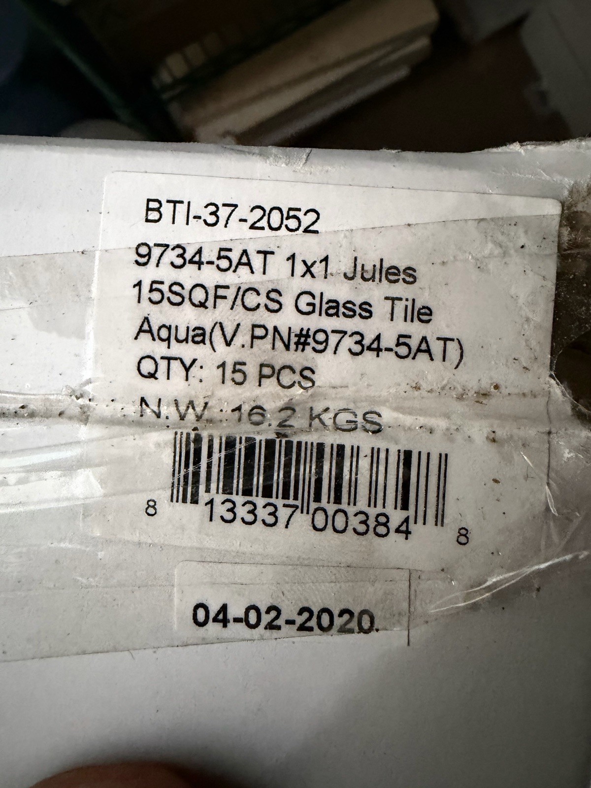 1×1 Glass Pool Tile Aqua Blue Price is For 15SQF (one Box)