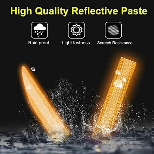 Car Trunk Reflective Sticker, Strong Reflective Anti-Scratch Waterproof Orange