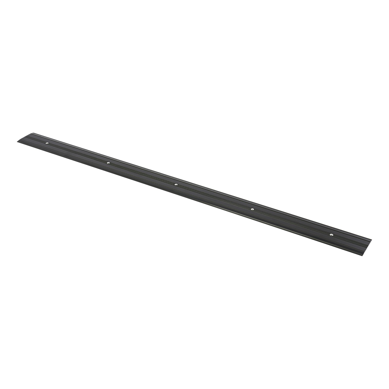 Aluminum Floor Transition Strips Set Of 5 90 × 6 × 1 cm Black