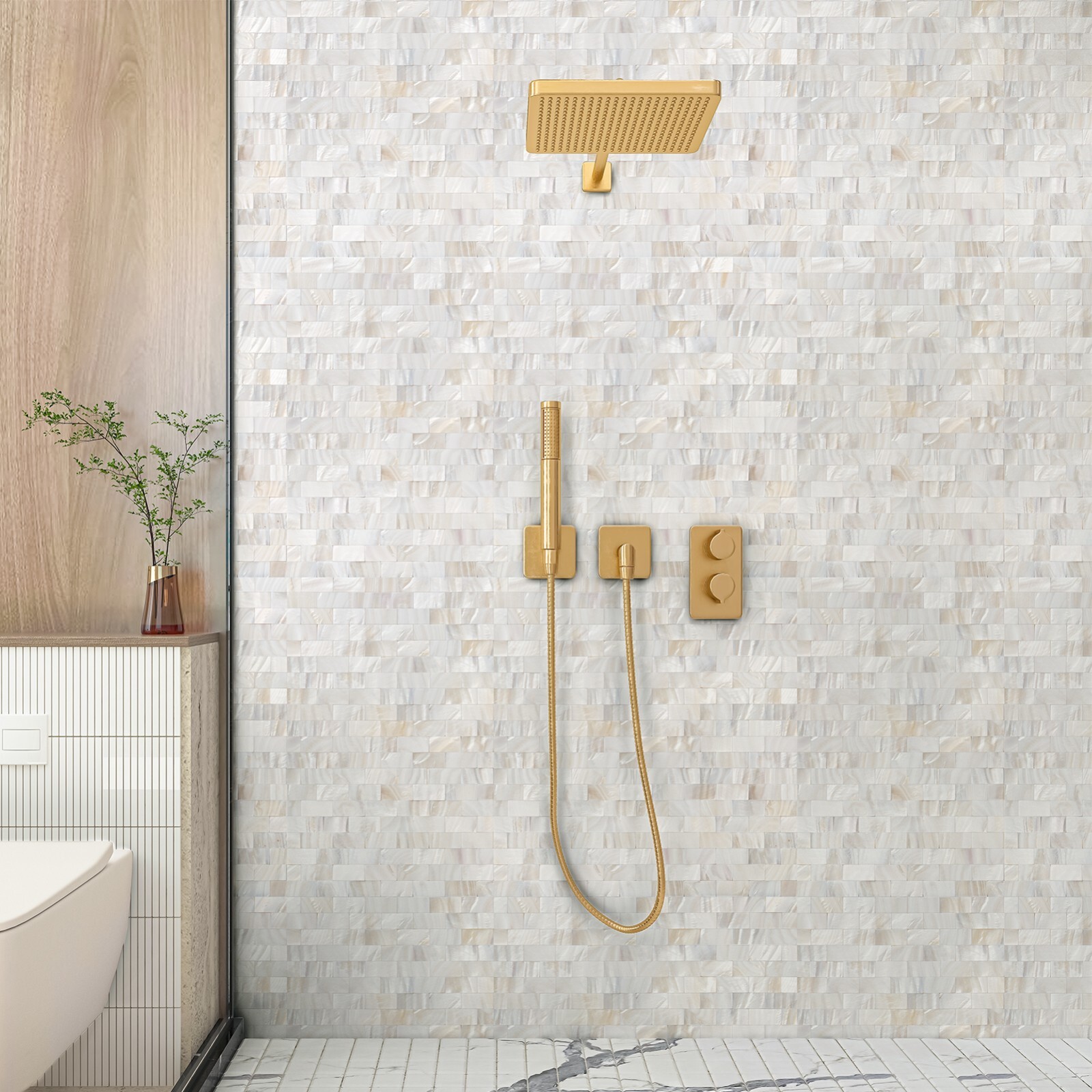 Mother of Pearl Shell Mosaic Tile for Kitchen Backsplash/Bathroom Tile, 6sheets