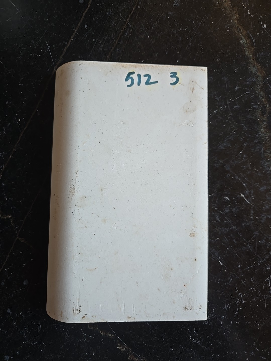 Vtg 6 1/4″ X 3 7/8″ Cove Base Taupe Tile
