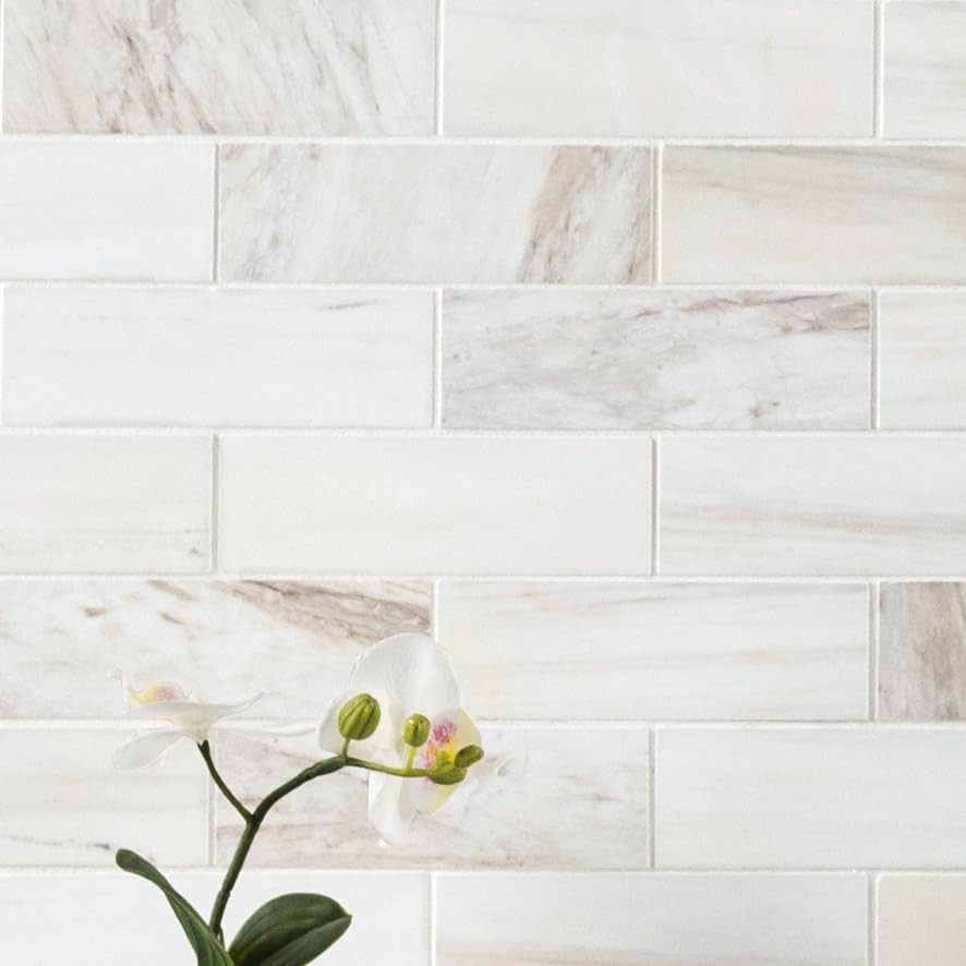 Elegant Polished Angora Marble Mosaic Tile for Kitchen & Bathroom Backsplash