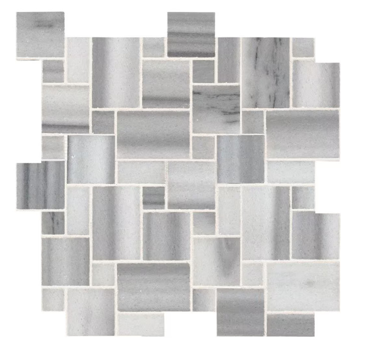 MSI Bergamo Magic Polished Marble Mosaic Wall Floor Tile 1 sqft 12in x 12in 1pc