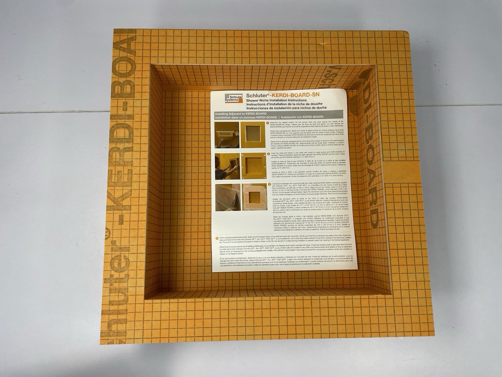 Schluter KERDI-BOARD-SN Shower Niche 12×12 Waterproof Tile Ready Open Box