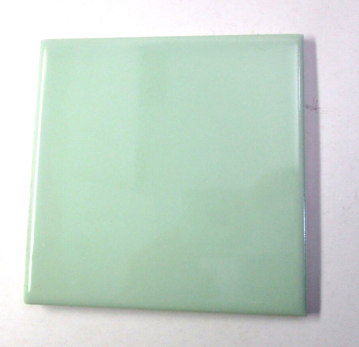 Atco USA 4-3/8″ Gloss Pale Pastel Green 1 Ceramic Wall Tile 1950s Retro Vtg MCM