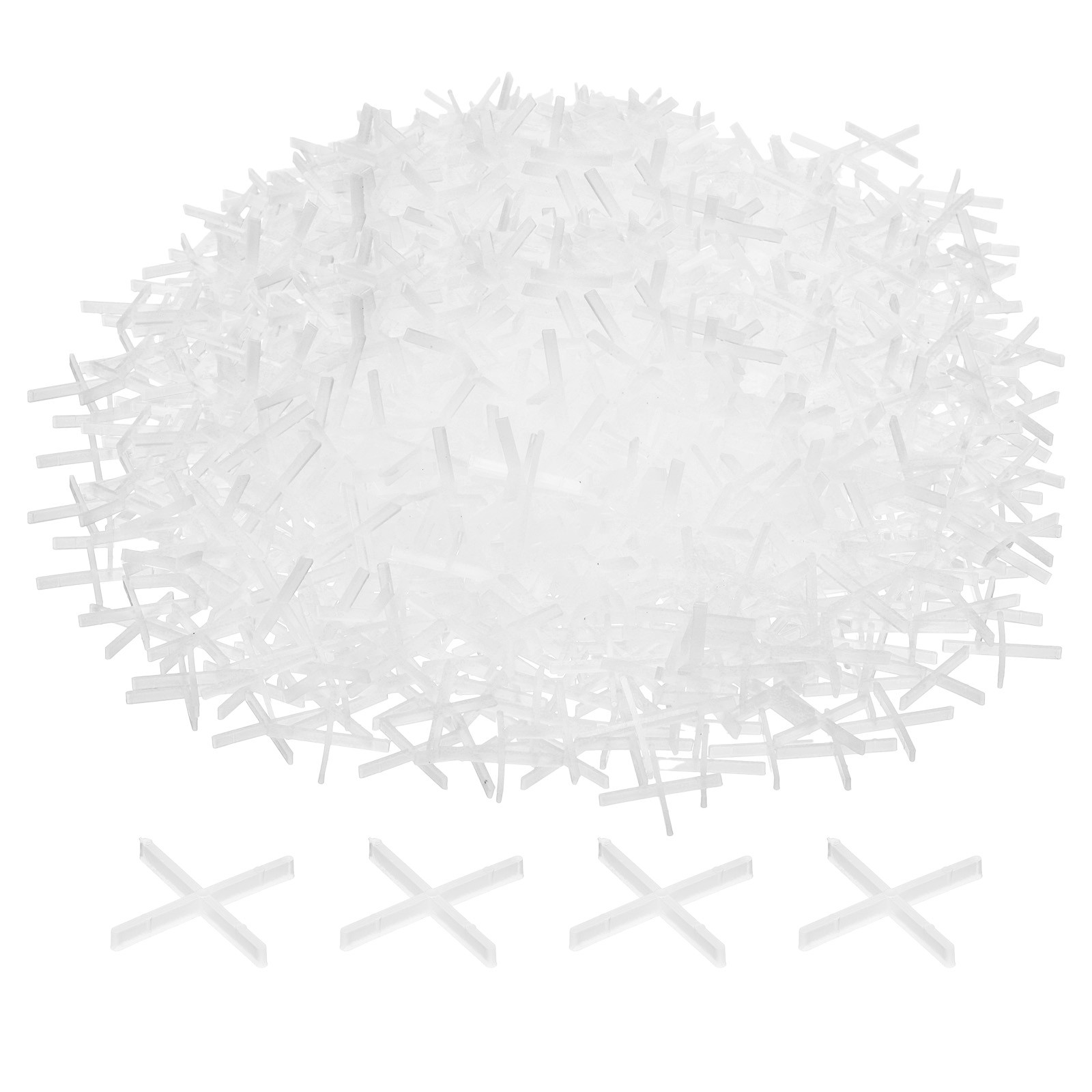 1000pcs Tile Spacers 1mm Hard Plastic Cross Tiles Leveler Spacer for Ceramic