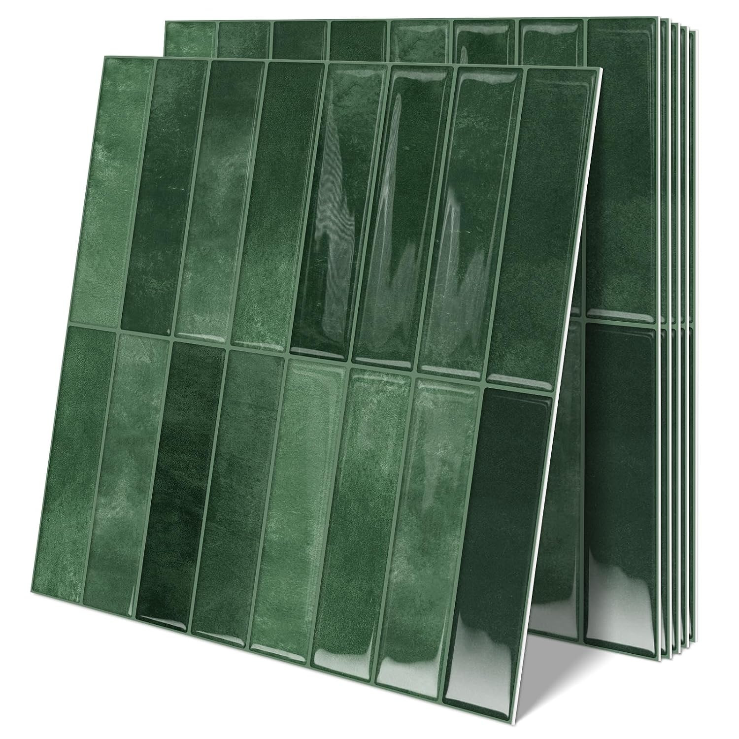 10 Sheets Upgraded Thicker Design Subway Tile Peel and Stick Backsplash | 12”×12