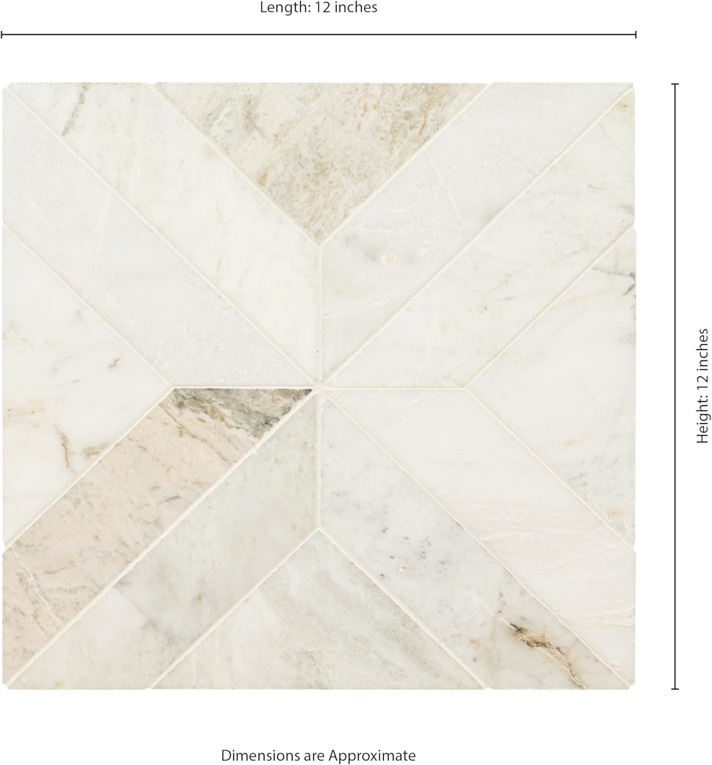 Arabescato Venato White Honed Marble Tile 12×12 for Backsplash & Floors