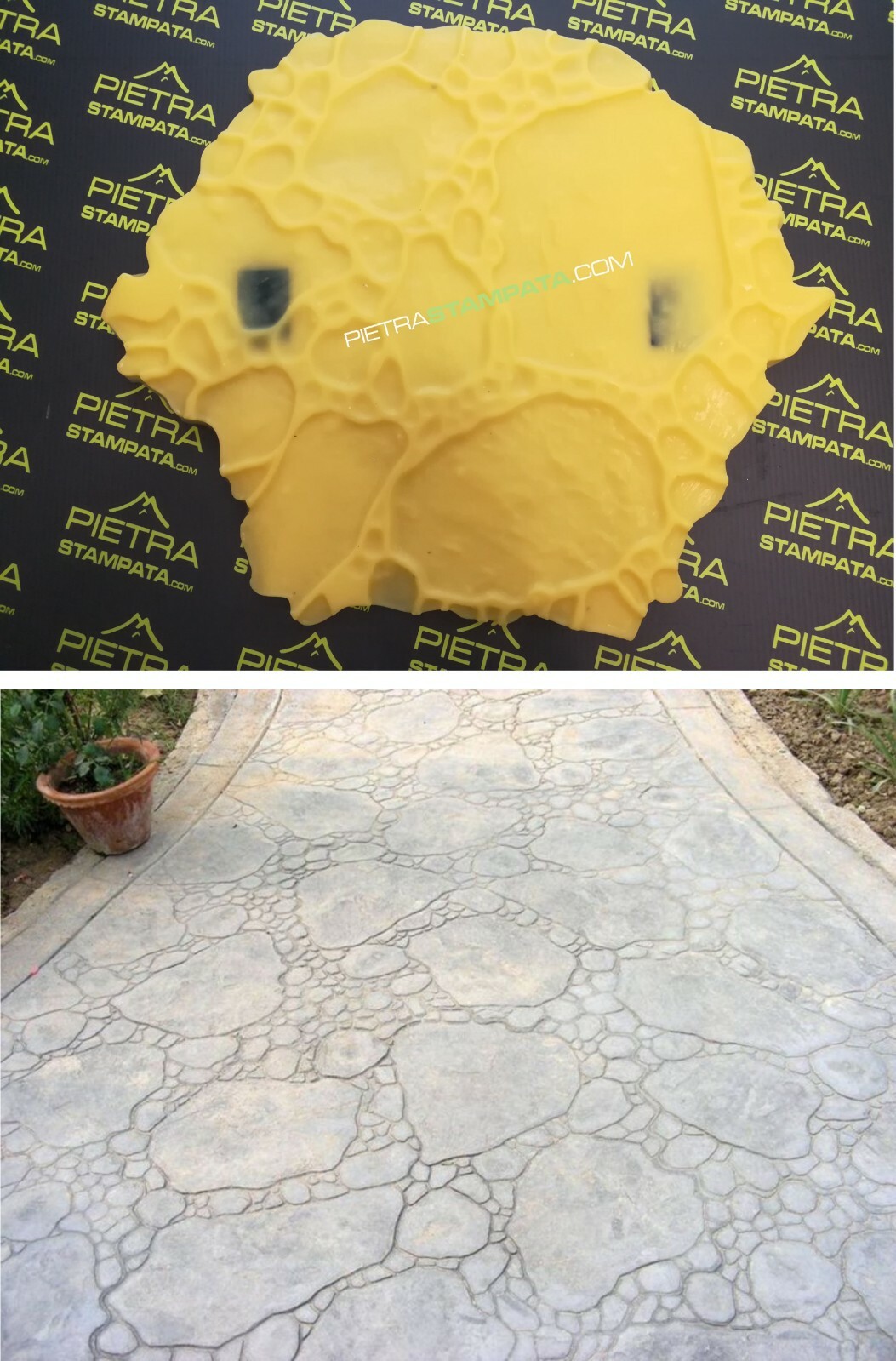 Mold for Floor Printed Cement Fake Stone Concrete Textured Stamp