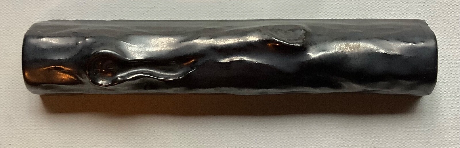 Pratt & Larson Handmade Decorative Relief Rare Platinum Branch Tile 7-3/4×1-1/2”
