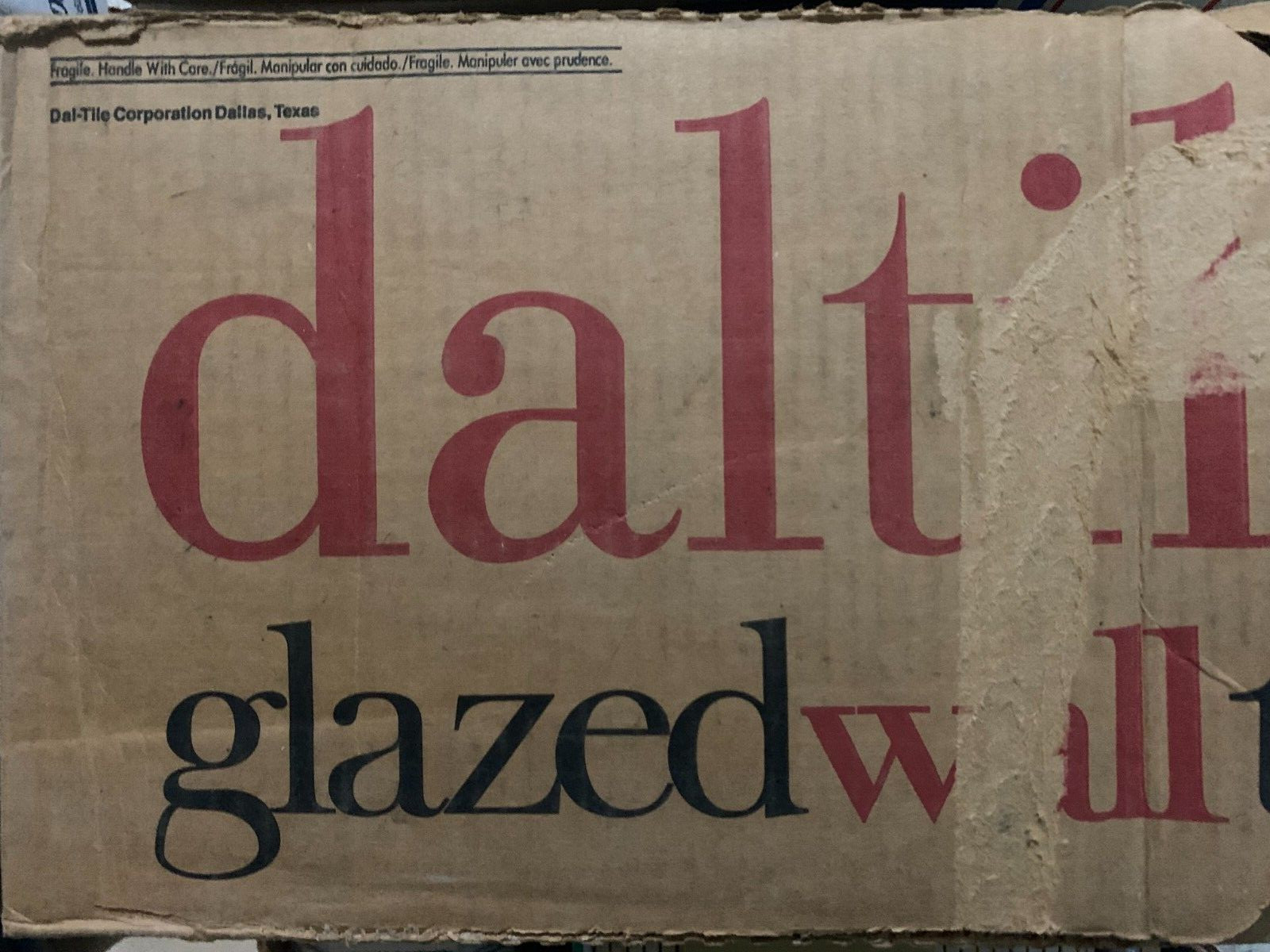 Vintage New Daltile Ceramic 4 1/4″ x 4 1/4″ Almond #K165 Gloss *10 pcs*