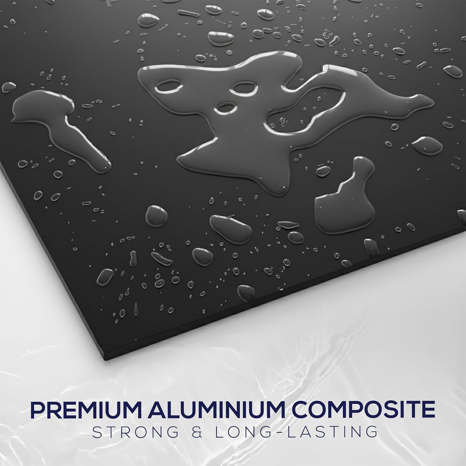 6-Pack 2×2 Ft Aluminum Drop Ceiling Tiles – Reversible Black & White