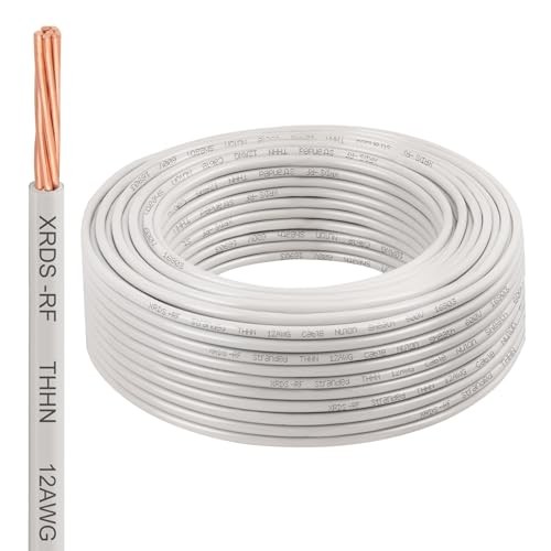 12AWG THHN Wire 100FT – Electrical Building Wire Stranded 12AWG 100FT White