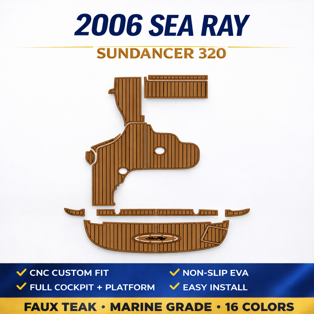 2006 Sea Ray Sundancer 320 EVA Boat Flooring Cockpit Swim Platform kit