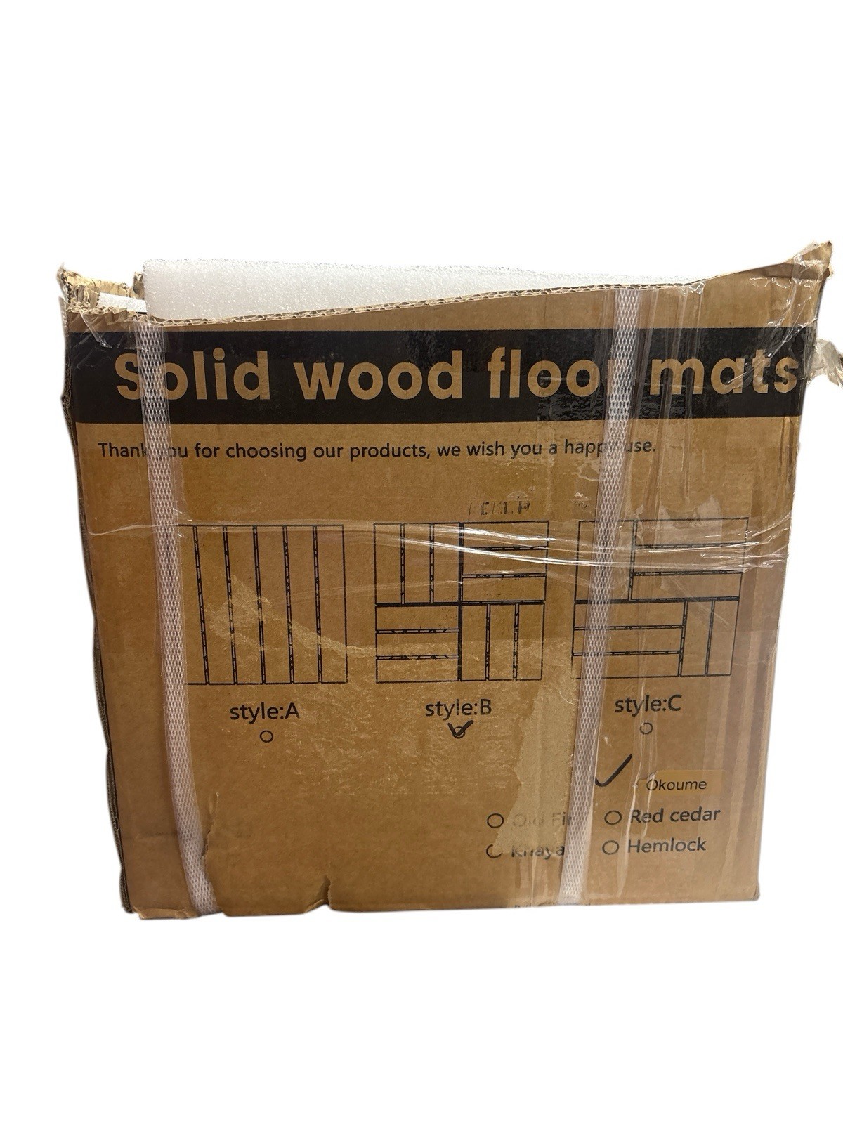 10 Interlocking Checker Board Solid Wood Floor Mats Deck Tiles Okoume 12″ x 12″