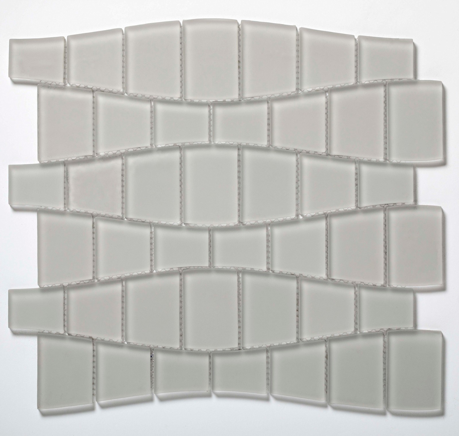 Cruz Bay Studio BG15 Ripple – 11″ x 12″ Block Random Wall Tile – – Tule Matte