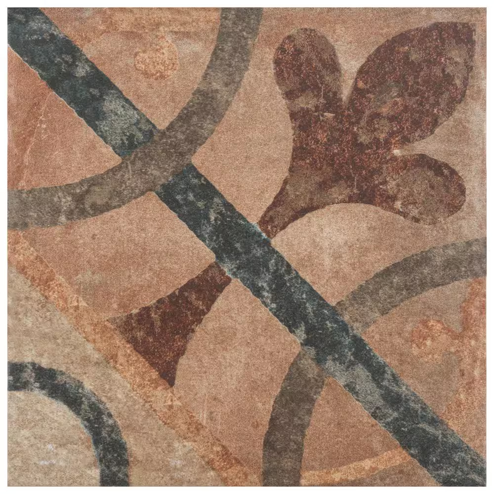 Americana Cleveland 8-3/4 In. X 8-3/4 In. Porcelain Floor and Wall Tile (11.0 Sq