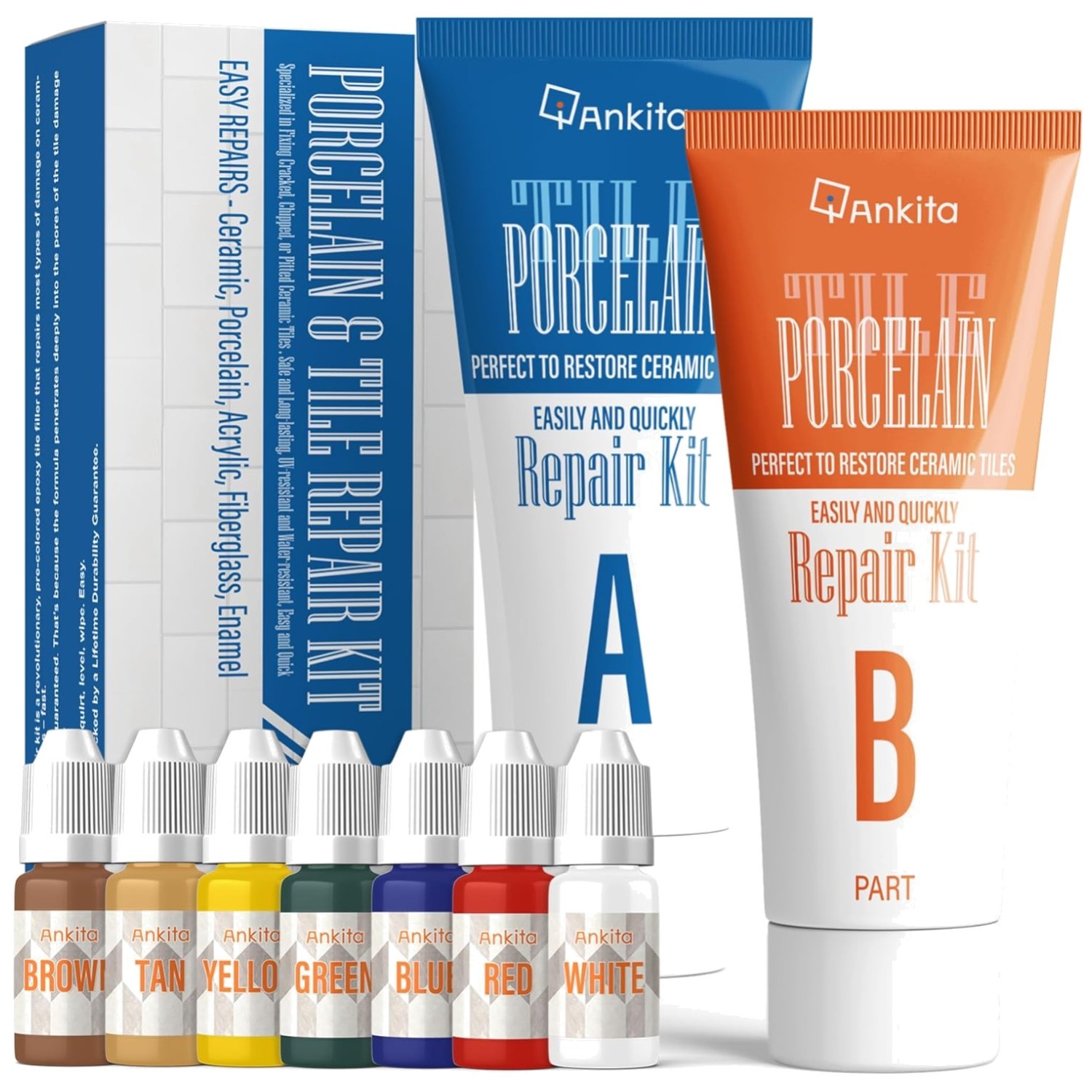 Floor Tile Crack Repair Filler – Ceramic & Porcelain