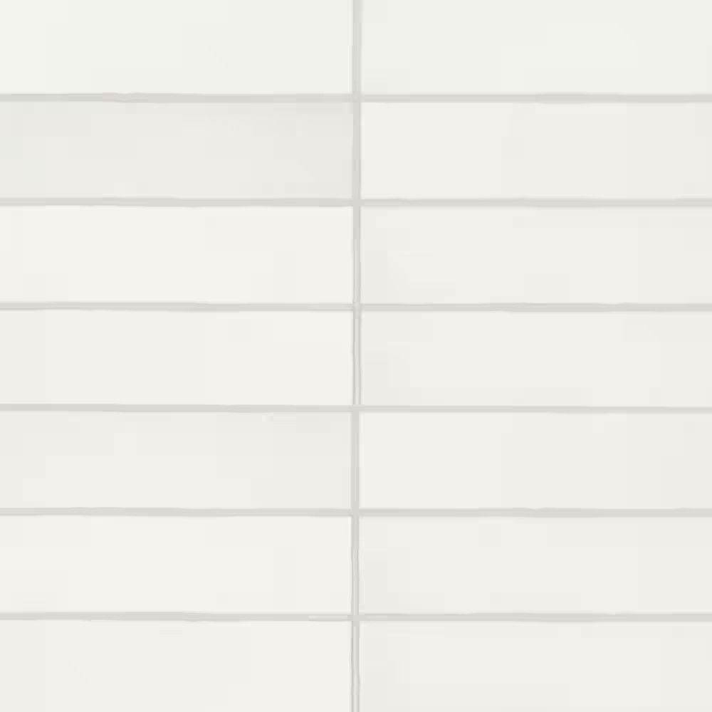 Makoto 2.5 In. X 10 In. Matte Shoji White Ceramic Wall Subway Tile (5.38 Sq. Ft.