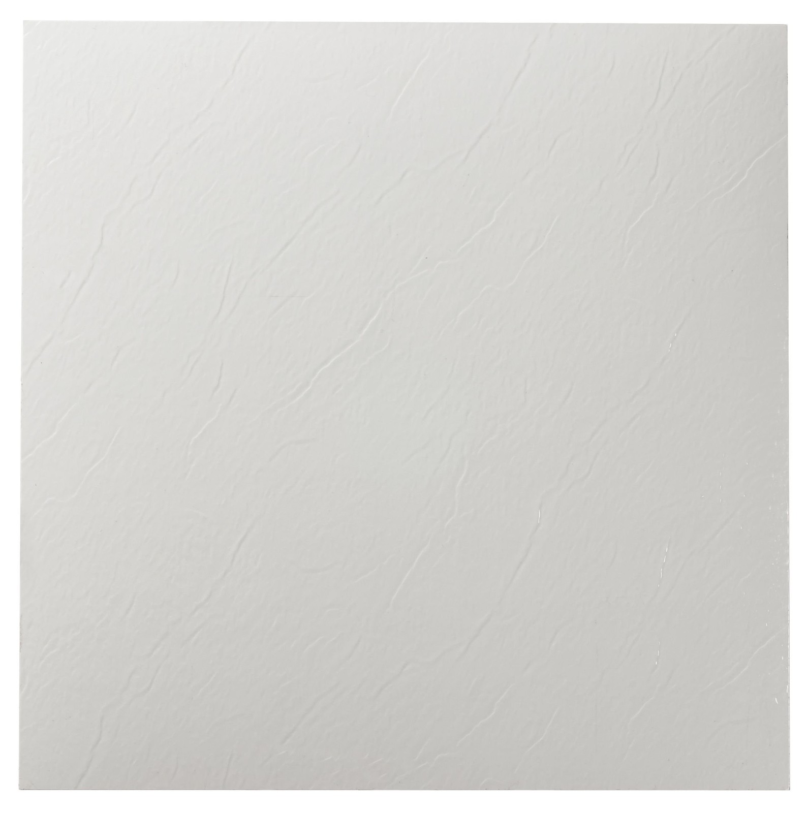 Nexus Self Adhesive 12-Inch Vinyl Floor Tiles, 20 Tiles – 12″ x 12″, White Slate