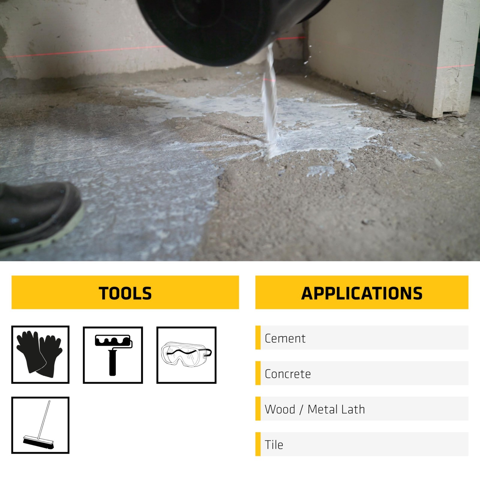 SIKA Sikalevel Self-Leveling Underlayment Primer – 1 Gallon White, Ready to U…