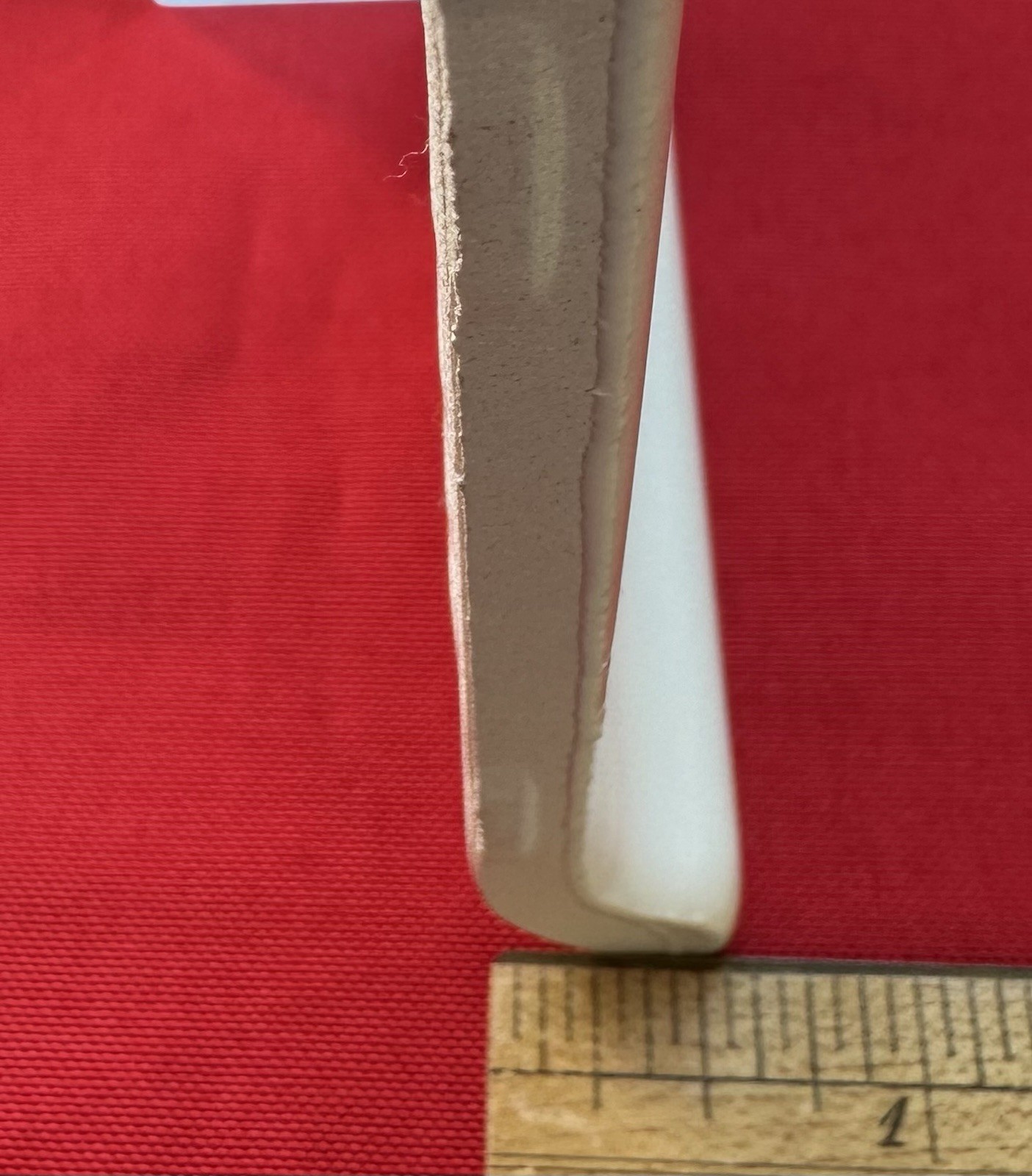 1 pc. #SL11 Biscuit: Glossy Bullnose Top cove/base Ceramic Tile: 4-1/4″ X 6″ NEW