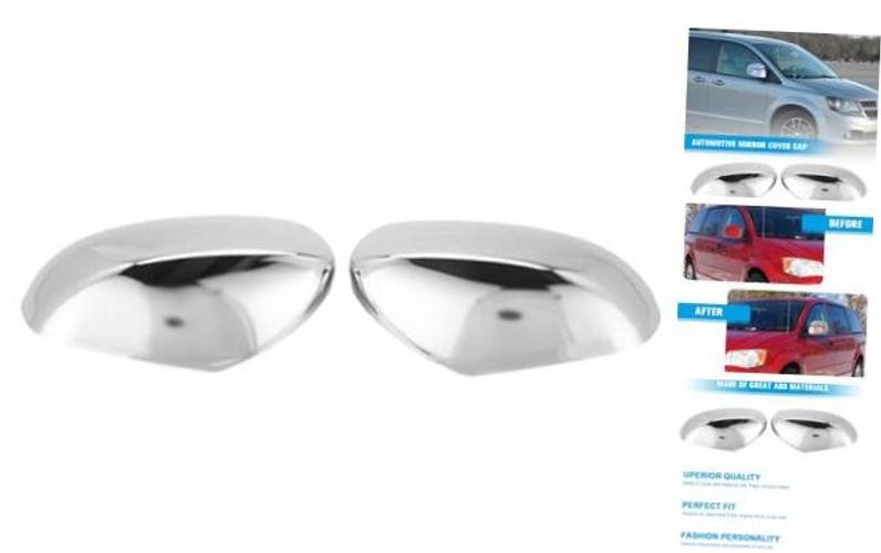 Left Right Chrome Mirror Covers for Grand Caravan Routan – Left Right