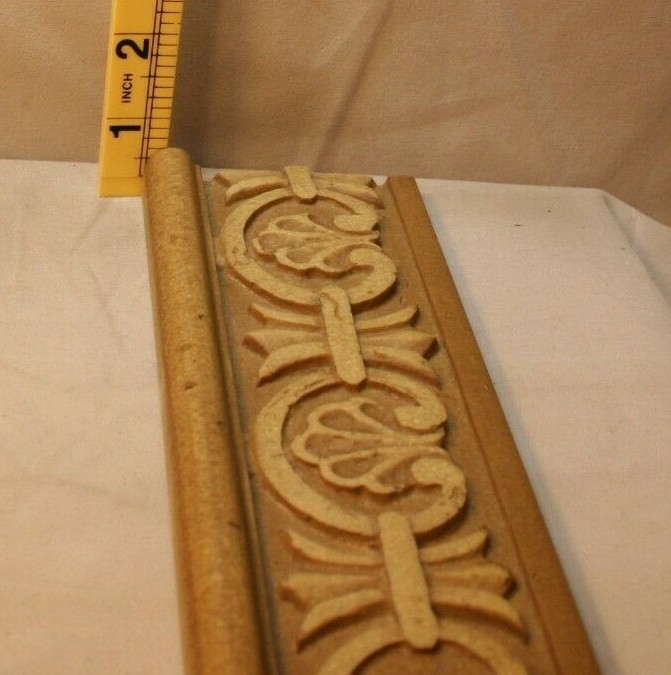 Decorative Listello Border Made Of Resin Travertine Look 12 1/4″ X 3/8″ X3″