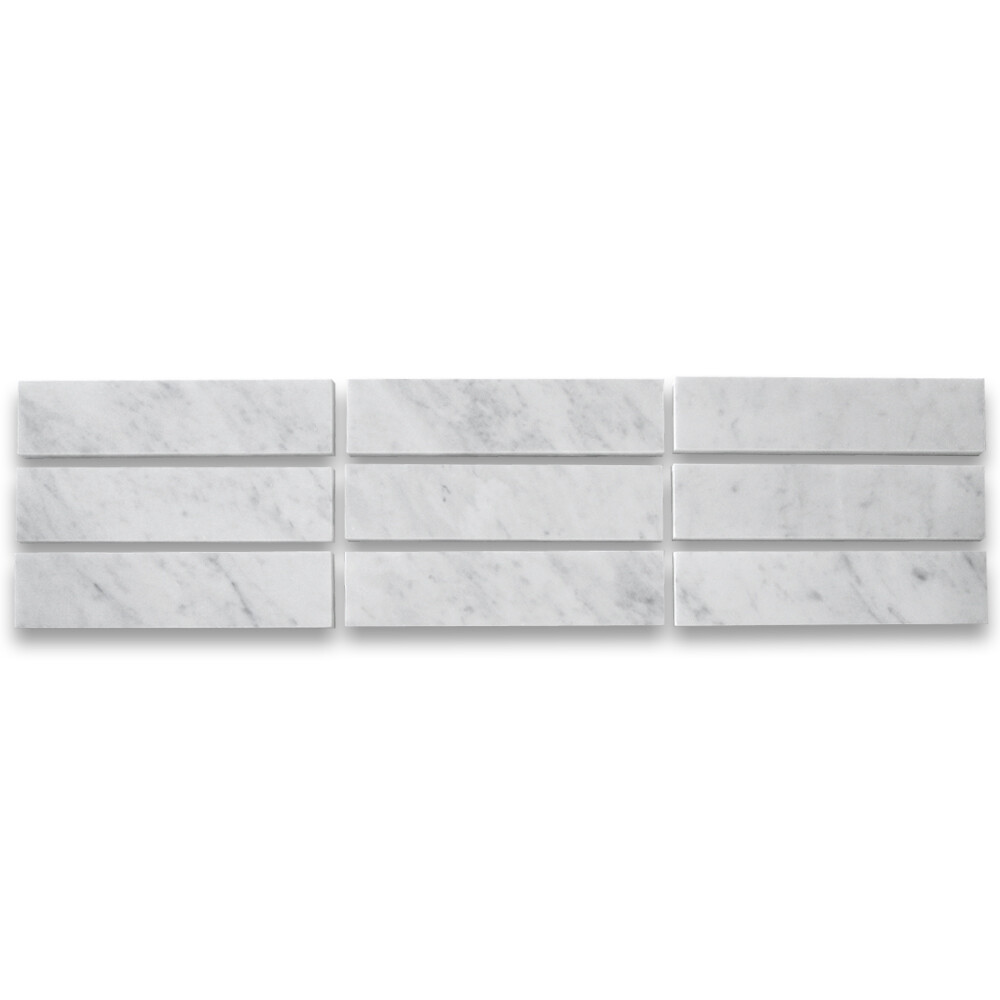 C57P 2×8 Carrara Marble Tile Polished Venato Bianco Carrera Wall & Floor