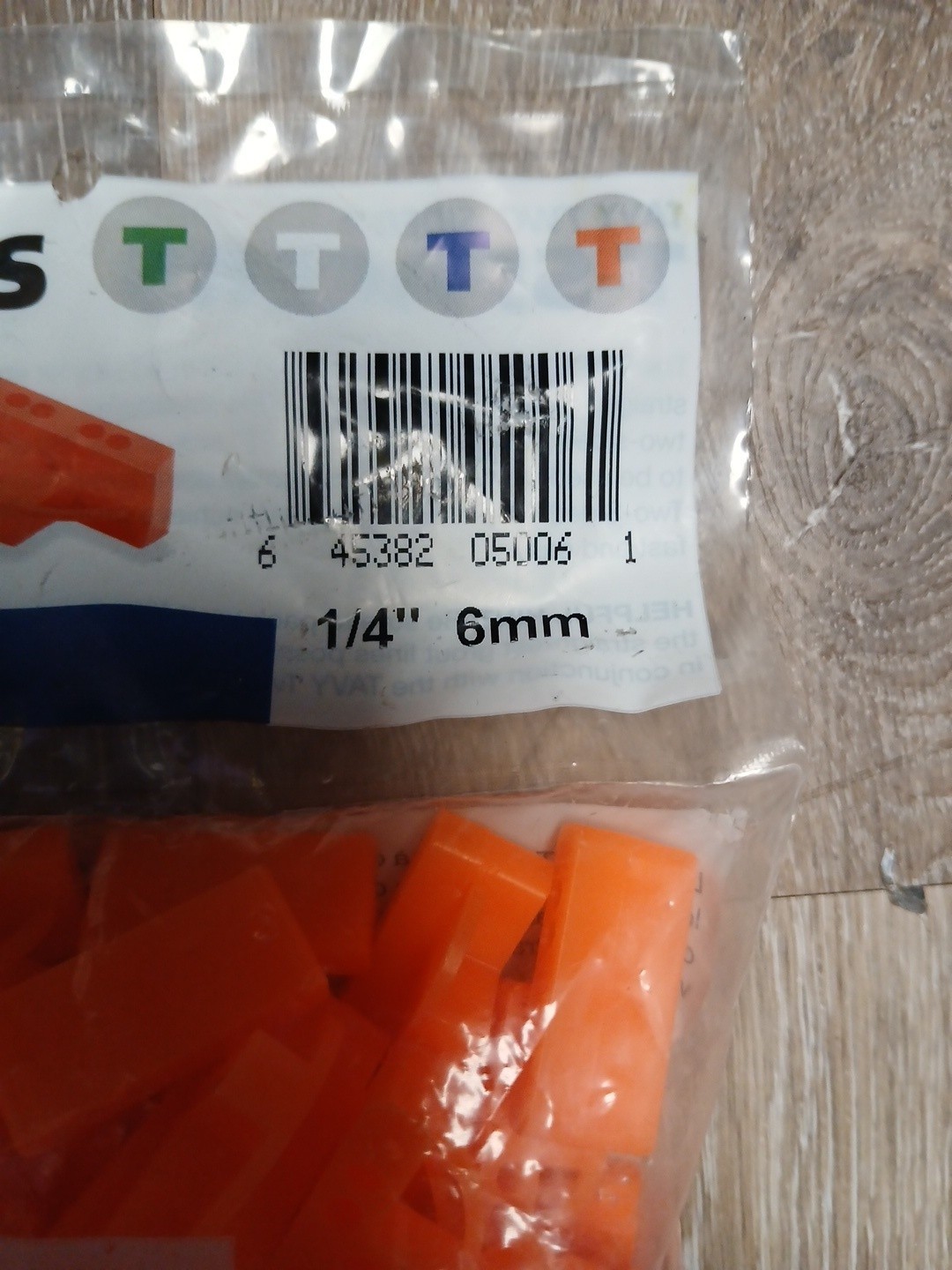 Tavy Two Sided T Spacers 100 Count 1/4″ 6mm