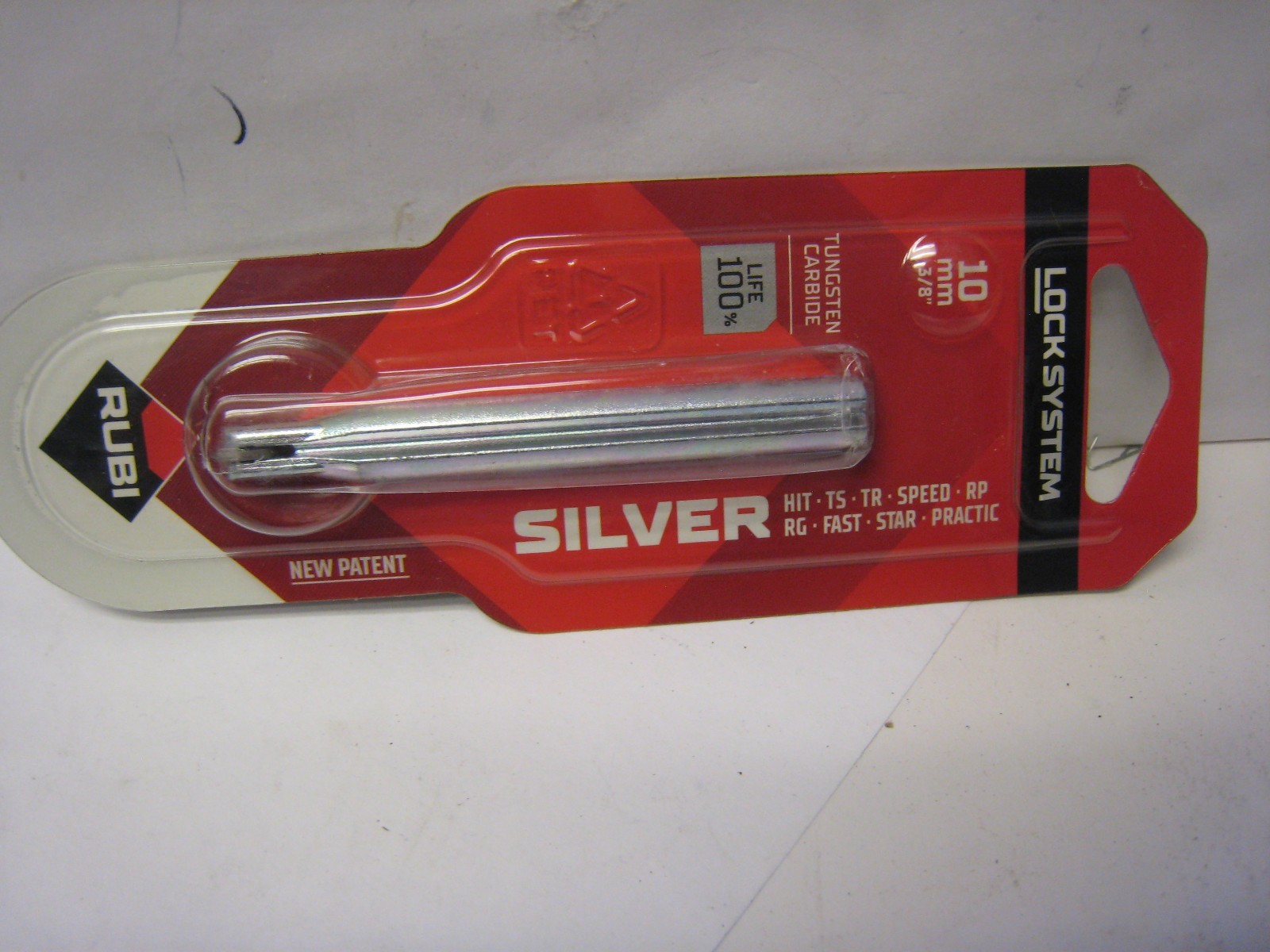 Scoring Wheel RUBI 01946 Tile Cutter 10mm 3/8” Tungsten Carbide silver